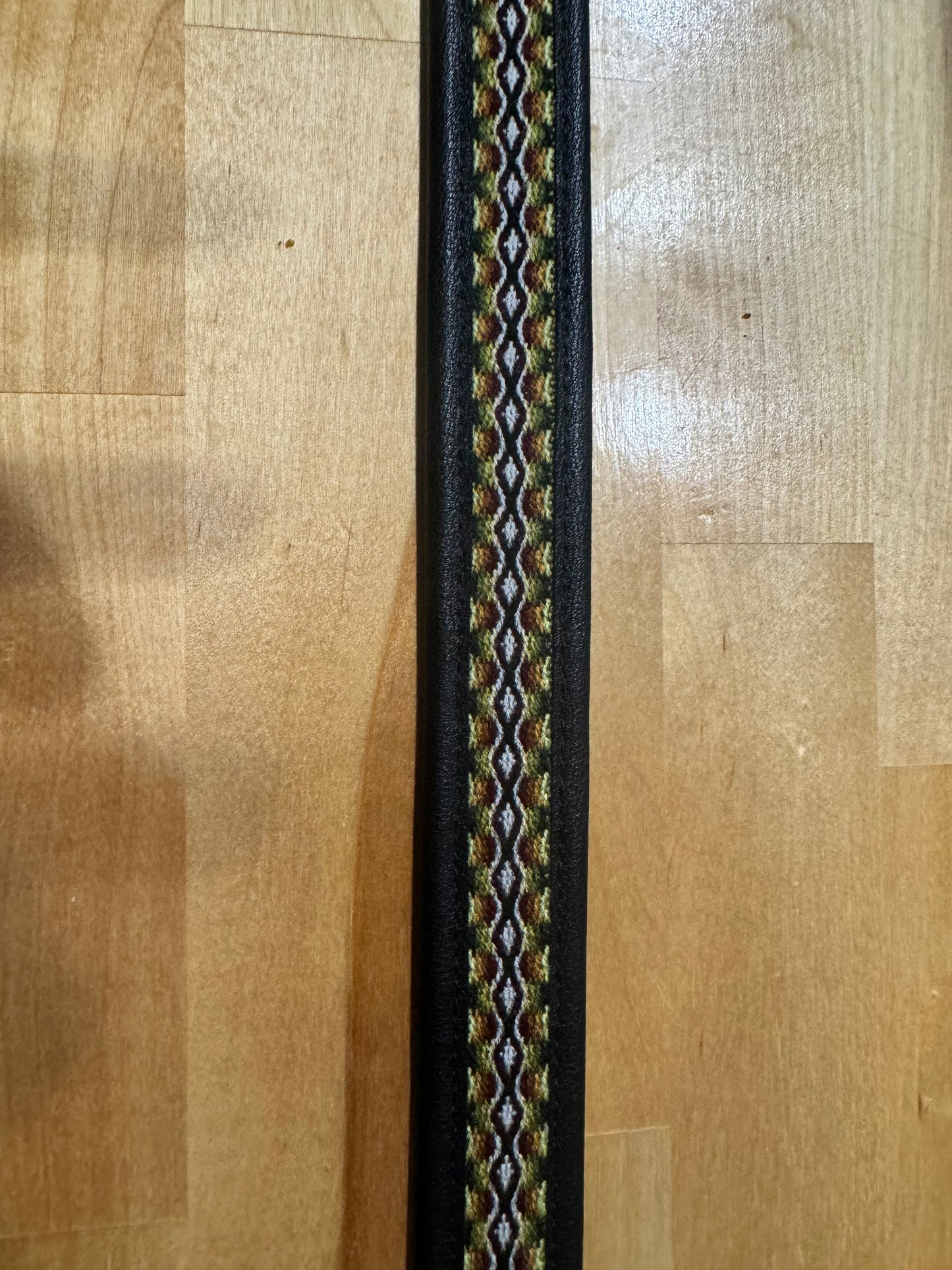 Black Cotacochee Tribal Thread Belt