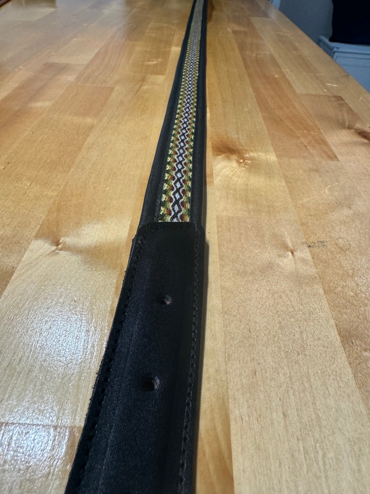 Black Cotacochee Tribal Thread Belt